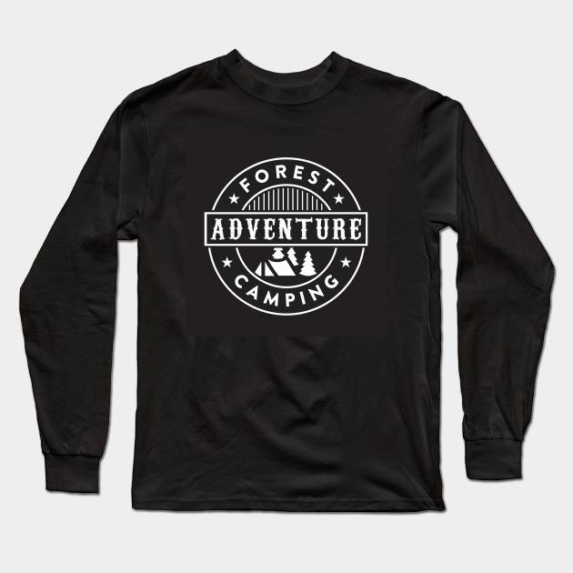 Travel Camping Long Sleeve T-Shirt by Hastag Pos